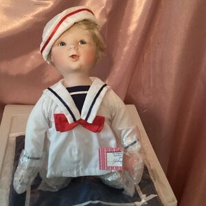 Sailor Doll with Red and White Outfit